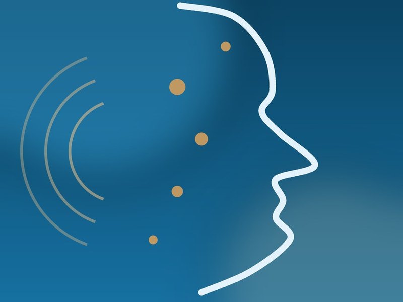 Profil de visage et points lumineux du protocole Acu-lift
